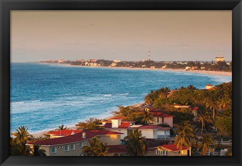 Framed Cuba, Matanzas Province, Varadero Beach, view Print