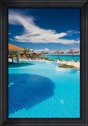Framed Cuba, Matanzas Province, Varadero, Varadero Beach resort Print