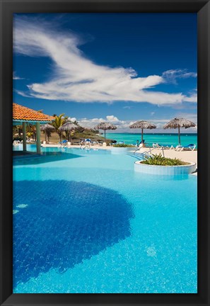 Framed Cuba, Matanzas Province, Varadero, Varadero Beach resort Print