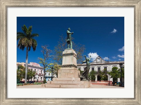 Framed Cuba, Matanzas, Parque Libertad, Monument Print