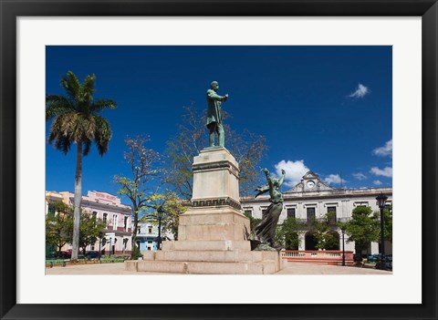 Framed Cuba, Matanzas, Parque Libertad, Monument Print