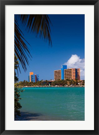 Framed Cuba, Matanzas, Varadero Beach, Hotel Playa Caleta Print