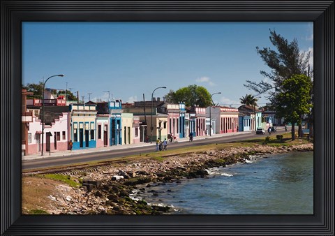 Framed Cuba, Matanzas, Waterfront, Bahia de Matanzas Bay (horizontal) Print