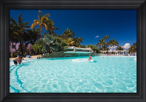 Framed Cuba, Varadero Beach, Hotel Melia Varadero Print