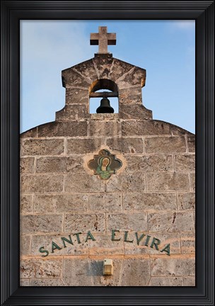 Framed Cuba, Varadero, Iglesia Santa Elvira church Print