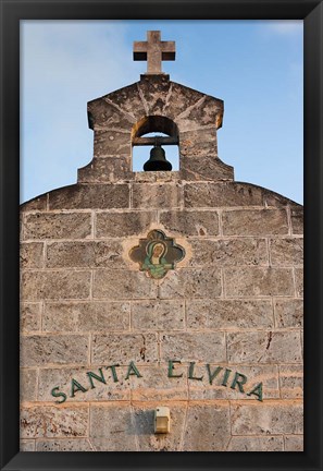 Framed Cuba, Varadero, Iglesia Santa Elvira church Print