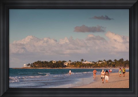 Framed Cuba, Varadero, Varadero Beach, sunset Print