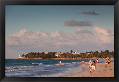 Framed Cuba, Varadero, Varadero Beach, sunset Print