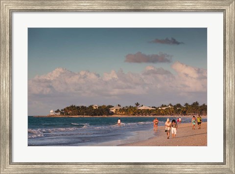 Framed Cuba, Varadero, Varadero Beach, sunset Print