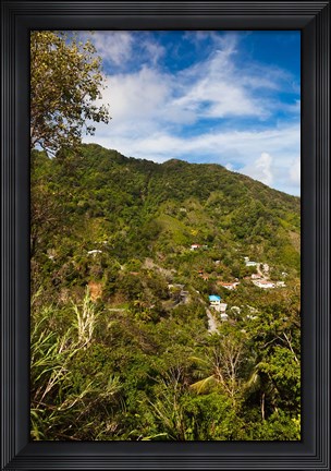Framed Dominica, Roseau, Grand Bay Area, Petite Savanne Print