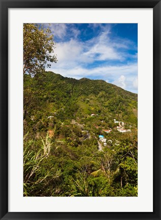 Framed Dominica, Roseau, Grand Bay Area, Petite Savanne Print