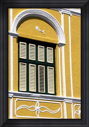 Framed Window, Willemstad, Curacao, Caribbean Print