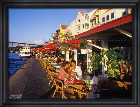 Framed Willemstad Waterfront, Curacao, Caribbean Print