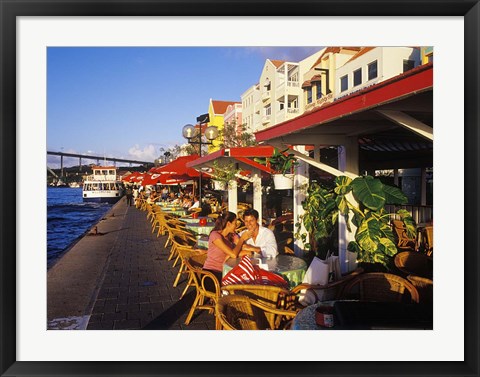 Framed Willemstad Waterfront, Curacao, Caribbean Print