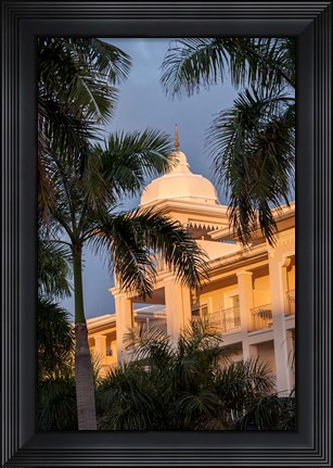 Framed Rooftop terrace hotel, Riu Palace, Bavaro, Higuey, Punta Cana, Dominican Republic Print