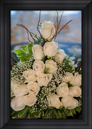 Framed Wedding floral centerpiece, Bavaro, Higuey, Punta Cana, Dominican Republic Print