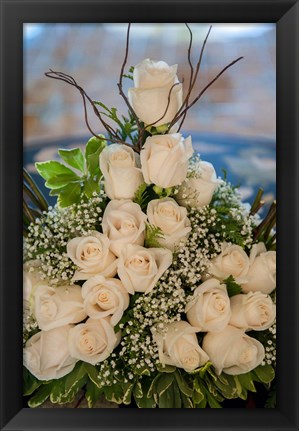 Framed Wedding floral centerpiece, Bavaro, Higuey, Punta Cana, Dominican Republic Print