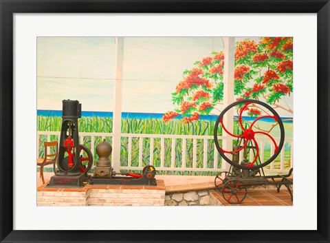 Framed 18th Century Rum Distillery, Marie-Galante Island, Guadaloupe, Caribbean Print