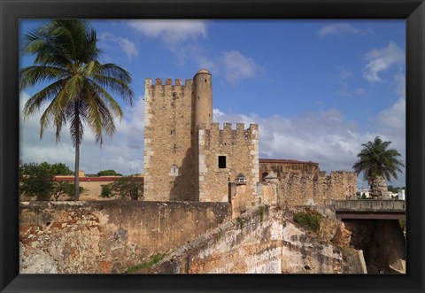 Framed Fort Ozama, Santo Domingo, Dominican Republic, Caribbean Print