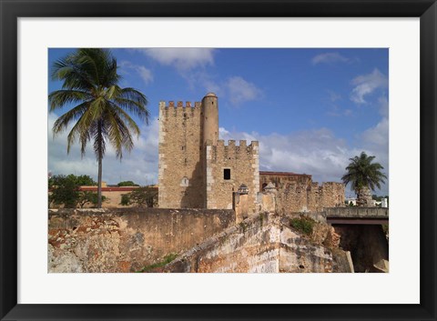 Framed Fort Ozama, Santo Domingo, Dominican Republic, Caribbean Print