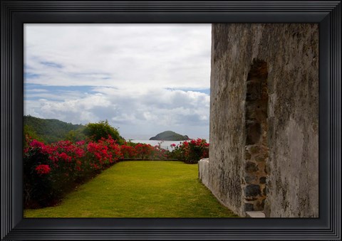 Framed Ruins at Chateau Dubuc, Caravelle Peninsula, Martinique, French Antilles, West Indies Print