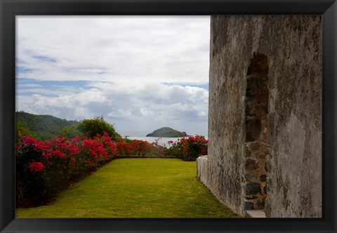 Framed Ruins at Chateau Dubuc, Caravelle Peninsula, Martinique, French Antilles, West Indies Print