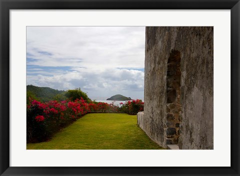 Framed Ruins at Chateau Dubuc, Caravelle Peninsula, Martinique, French Antilles, West Indies Print