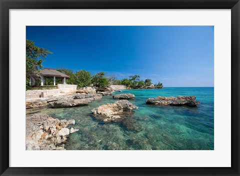 Framed Bluefields, Jamaica Southwest Coast Print