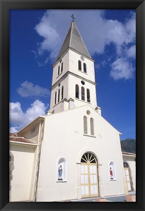 Framed St Henri Cathedral, Anse D&#39;Arlet, Martinique, French West Indies, Caribbean Print