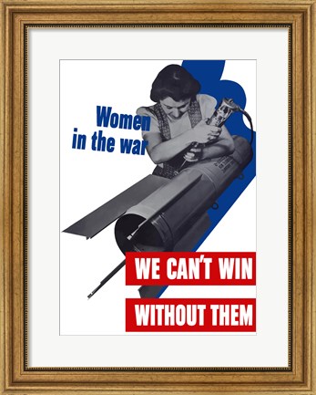 Framed Women in the War Print