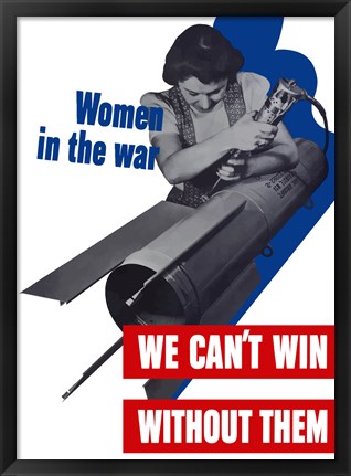 Framed Women in the War Print