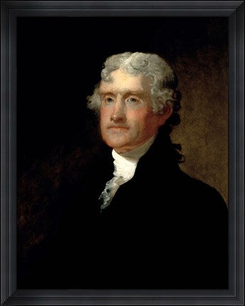 Framed Thomas Jefferson (color) Print