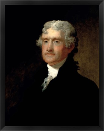 Framed Thomas Jefferson (color) Print