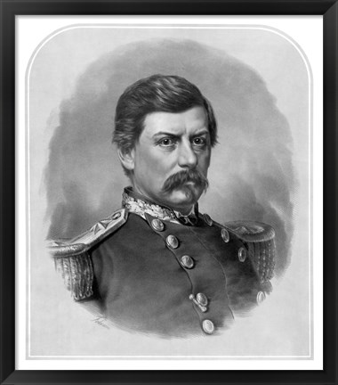Framed Union General George McClellan Print