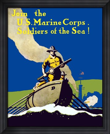 Framed Join the U.S. Marines - Soldiers of the Sea Print