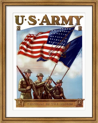 Framed U.S. Army - Guardian of the Colors Print