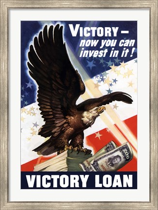 Framed Victory Loan Print
