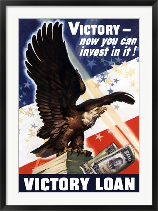 Framed Victory Loan Print