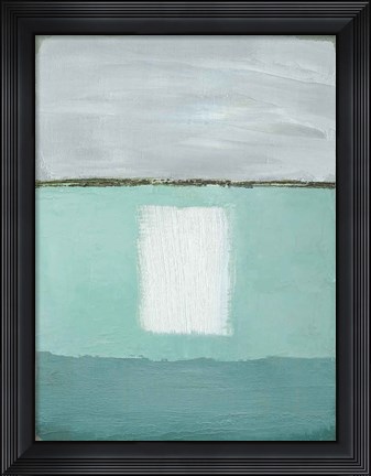 Framed Azure Blue II Print