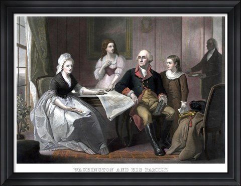 Framed Washington Family Print