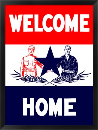 Framed Welcome Home Print