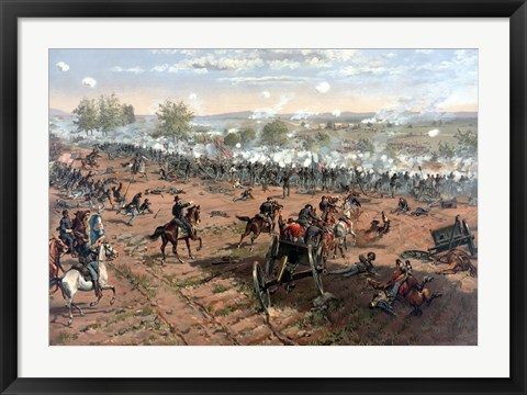 Framed Battle of Gettysburg Print