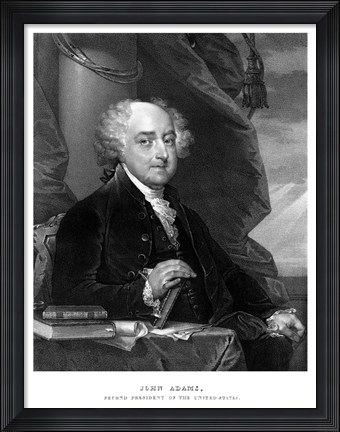 Framed John Adams (digitally restored) Print