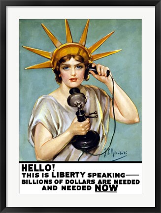 Framed Liberty Speaking Print