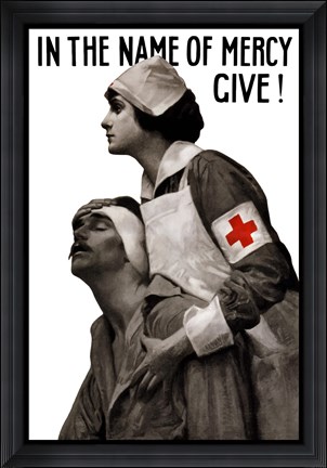 Framed In the Name of Mercy, Give! Print
