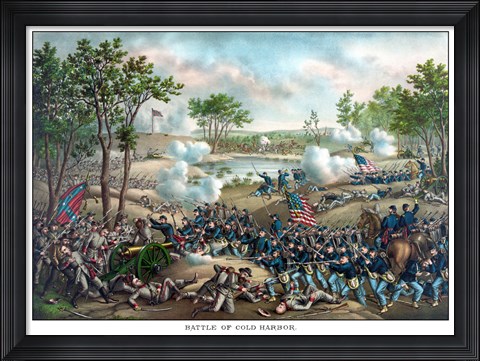 Framed Battle of Cold Harbor Print