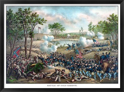 Framed Battle of Cold Harbor Print