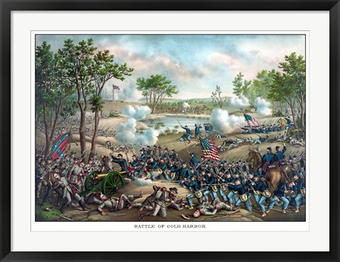 Framed Battle of Cold Harbor Print