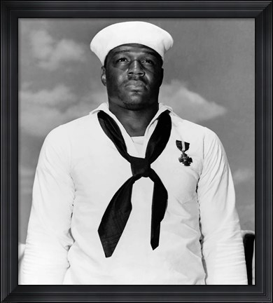 Framed Doris Dorie Miller, a Cook in the US Navy Print