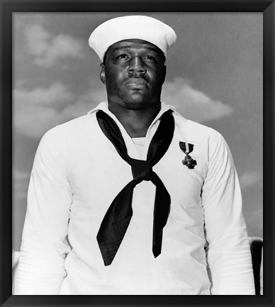 Framed Doris Dorie Miller, a Cook in the US Navy Print